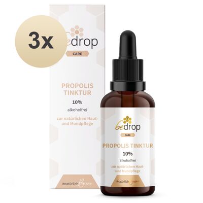 Juego de ventajas: tintura de propóleo 3x (sin alcohol y soluble en agua) - 30 ml en un juego de 3