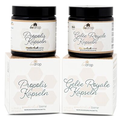 Propolis & Royal Jelly Capsules in a Set | 2x 60 capsules (100% beekeeper quality)