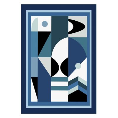 Organic Cotton Tea Towel - Space Odyssey Neptune