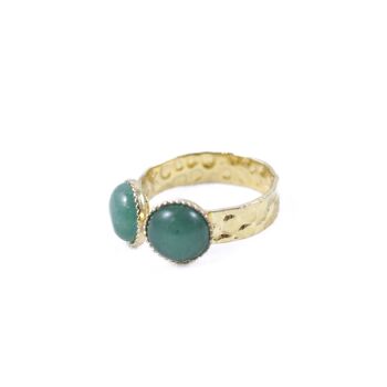 Bague Plaqué Or Ophélia Aventurine 2