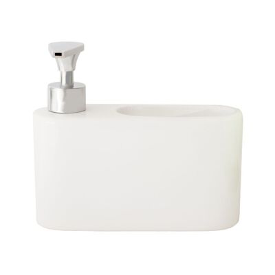 Ceramic kitchen soap dispenser - white