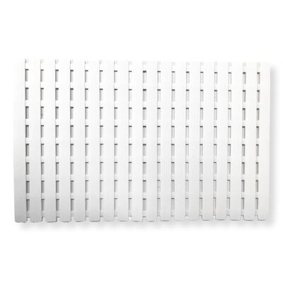 Tapis de bain antidérapant 40 x 63,5 cm. - Blanc