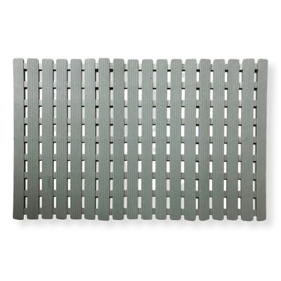 Non-slip bath mat 40 x 63.5 cm. - Grey