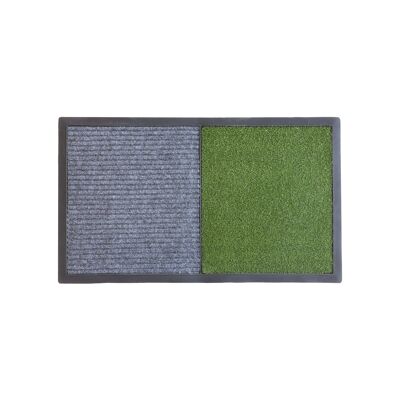 Disinfectant mat two sections