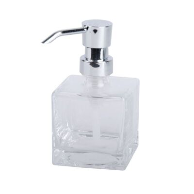 CUBE soap dispenser dispenser – Glass – Transparent