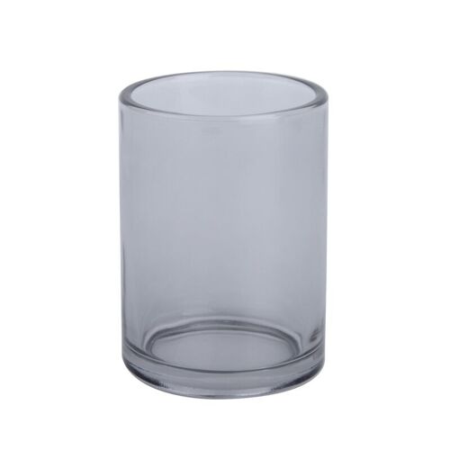 Vaso para baño FRASCO – Vidrio – Gris