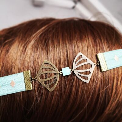 4 headbands élastiques réversibles
