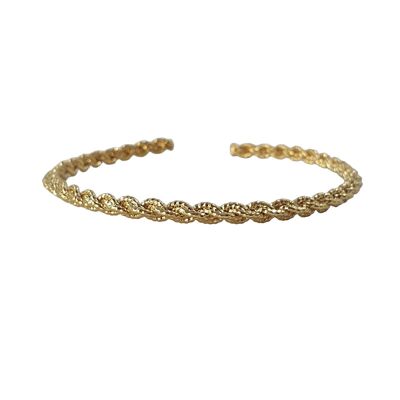 Braided Gold Plated Bangle
