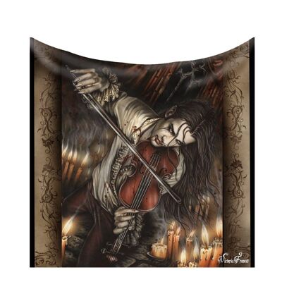 Fleece Blanket / Throw / Tapestry - Symphony or Damn - Artwork by Victoria Frances