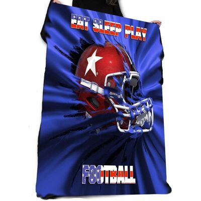 Wild Star Hearts - EAT SLEEP PLAY FOOTBALL - Fleece / Throw