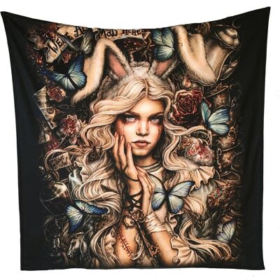 Fleece Blanket / Throw / Tapestry - Back to Wonderland - Artwork by Enys Guerrero