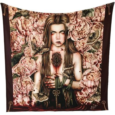 Fleece Blanket / Throw / Tapestry - Keys to the Savage Garden - Artwork by Enys Guerrero
