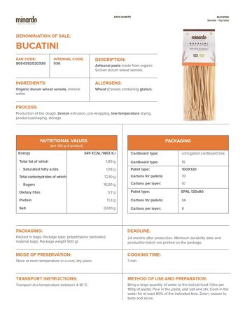 Bucatini - Pâtes de semoule de blé dur bio - 500 gr 3