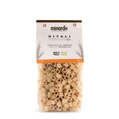 Ditali - Organic durum wheat semolina pasta - 500 gr