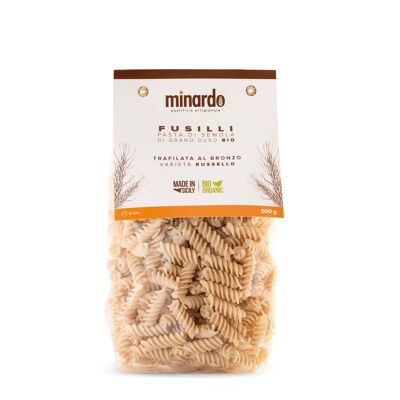 Fusilli - Organic durum wheat semolina pasta - 500 gr