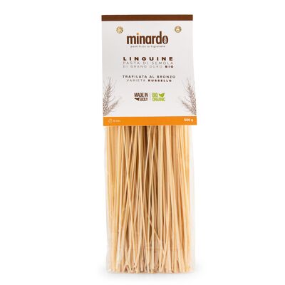 Linguine - Pâtes de semoule de blé dur bio - 500 gr