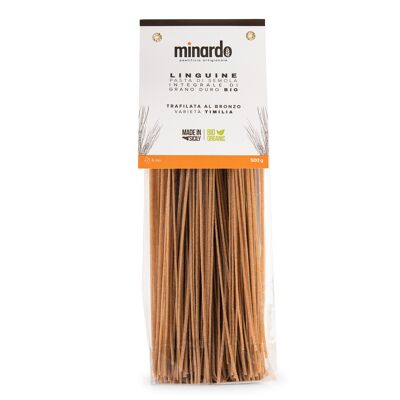 Wholemeal Linguine - Organic Durum Wheat Pasta - 500 gr