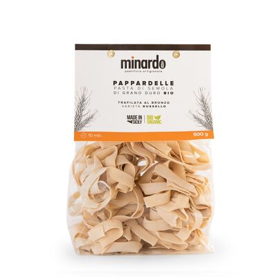 Pappardelle - Pasta de sémola de trigo duro ecológica - 500 gr
