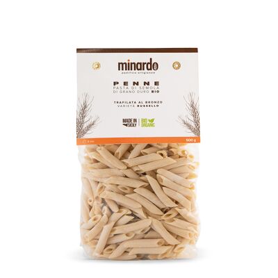 Penne - Pâtes de semoule de blé dur bio - 500 gr