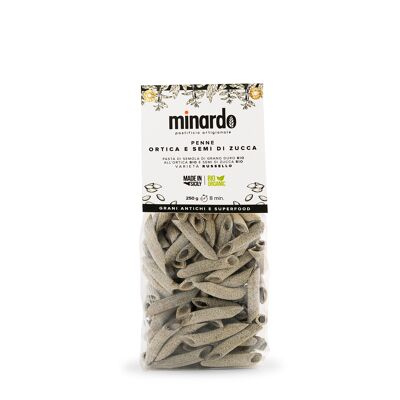 Penne ortica e semi di zucca - Pasta Bio - 250 gr