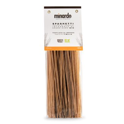 Vollkorn-Spaghetti - Bio-Hartweizen-Nudeln - 500 gr