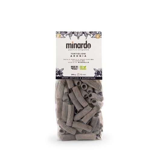 Tortiglioni aronia - Pasta Bio e Super Food - 250 gr