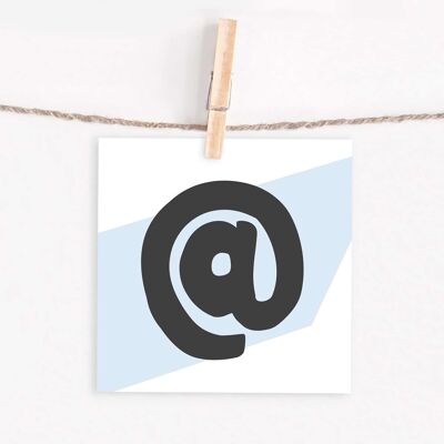 Letter card "@"