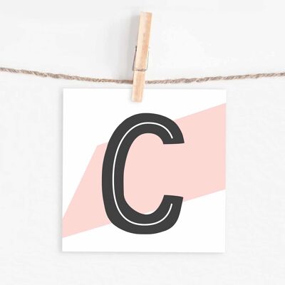 Carta lettera "C"