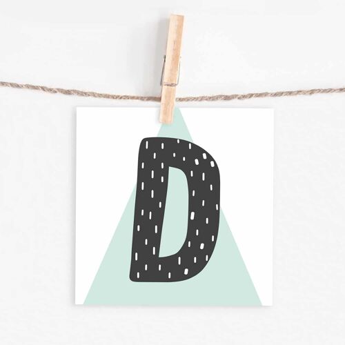 Lettercard „D“