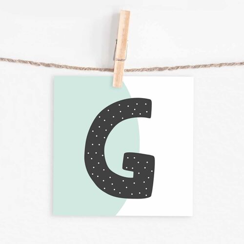 Lettercard „G“