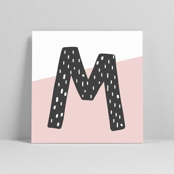 Carte-lettre "M" 2