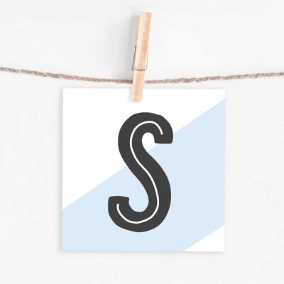 Letter card "S"