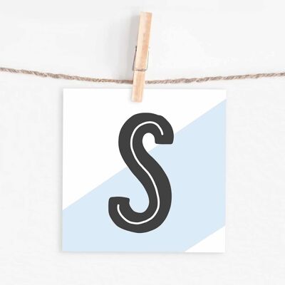 Carte-lettre "S"