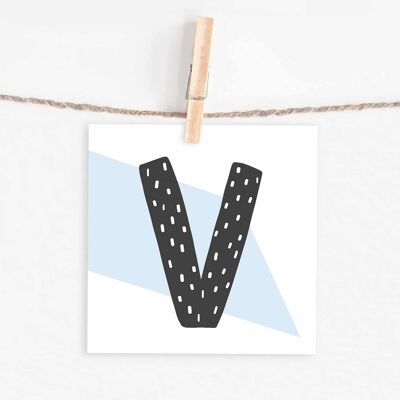 letter card "V"