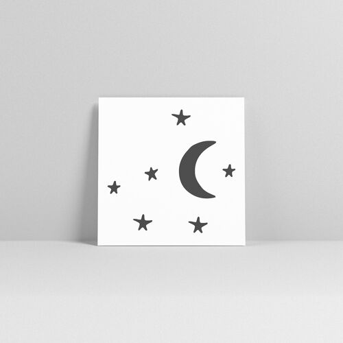 Little Note „Mond und Sterne“
