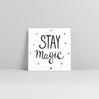 Pequeña nota "Stay Magic"