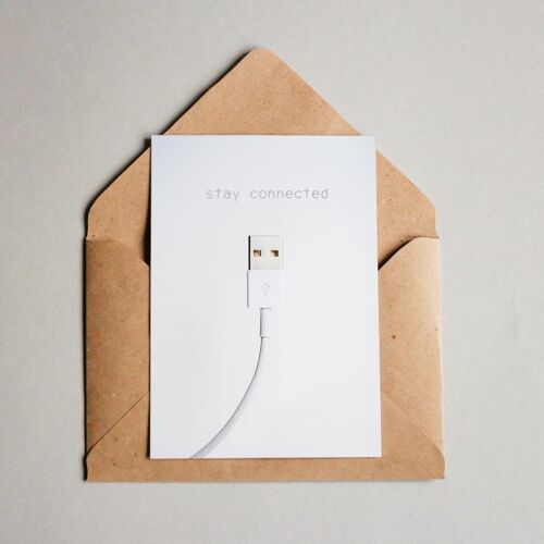 Postkarte stay connected