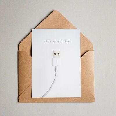 Postcard stay connected