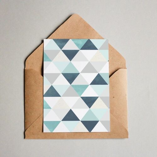 Postkarte Muster #014 „Triangle“