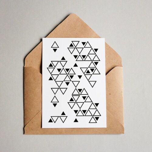 Postkarte Muster #062 „Triangle“