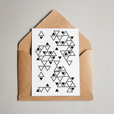 Postkarte Muster #062 „Triangle“