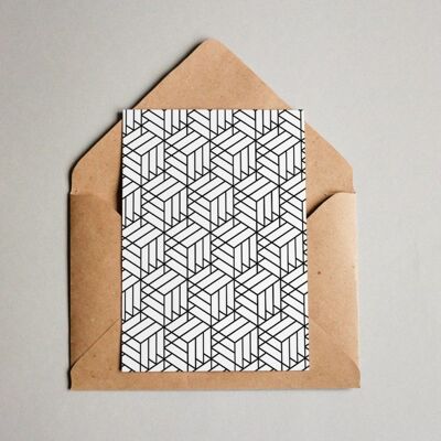 Postkarte Muster #063 „Geometry III“