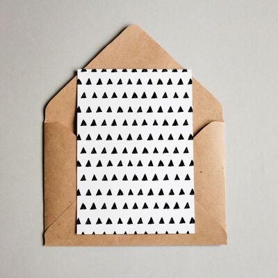 Patrón de postal #078 “Triángulo de tinta”