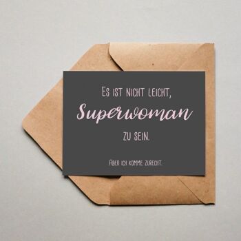 Carte postale Superwoman 1