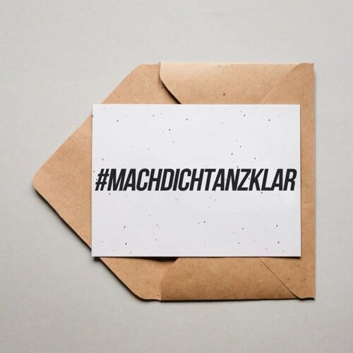 Postkarte #machdichtanzklar