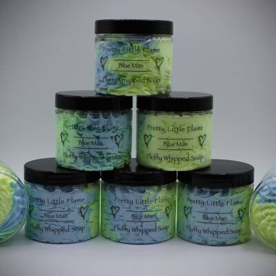 Pretty Little Flame Fluffy Whipped Soap Blue Man