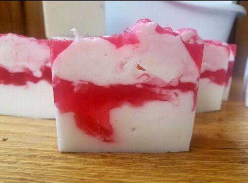 Strawberry Rhubarb Artisan Soap LOAF