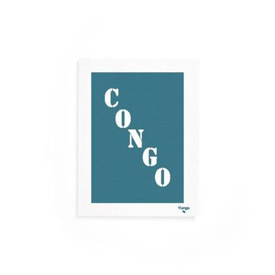 Affiche "Congo" bleue