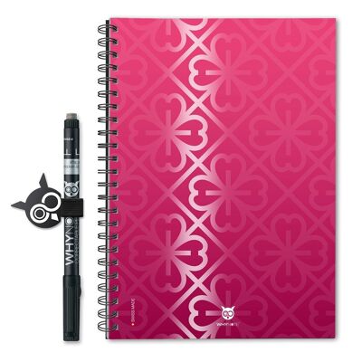 Bloc-note wiederverwendbar - ECO - A5 - Gloss Fushia