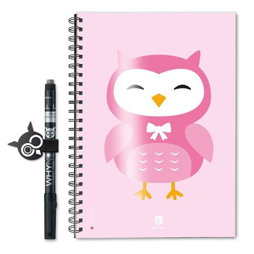 Bloc-note réutilisable - ECO - A5 - Cartoon Pink